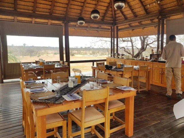 Nkoro Bush Lodge meals area