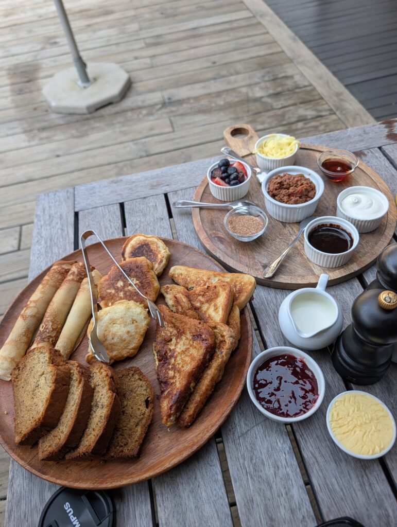 Breakfast plate at Baobab Ridge
