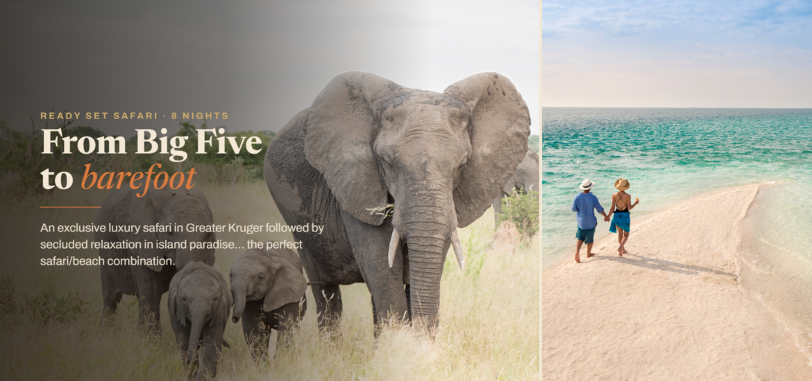 Ultimate safari and beach combination
